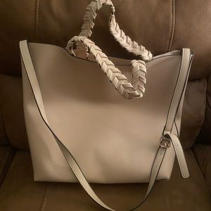Large Tan Bucket Style Purse